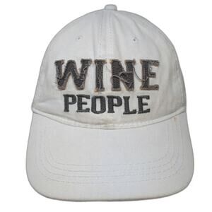 Pavilion Baseball Cap White One Size Wine People Distressed Bend Life Hat